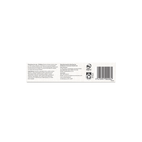 Red Seal Kids Tutti Frutti Toothpaste 70g side of pack
