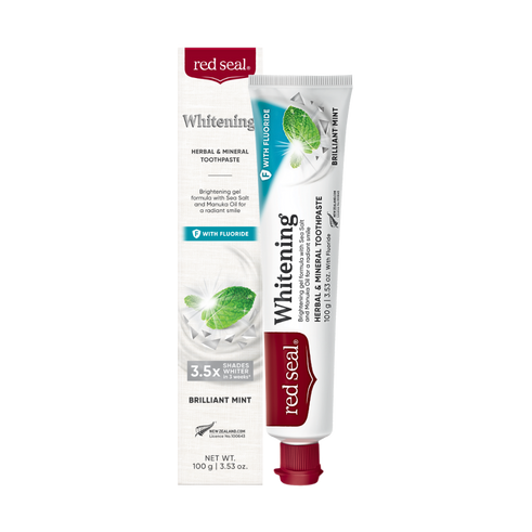 Red Seal Whitening Fluoride Brilliant Mint Toothpaste 100g