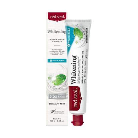 Red Seal Whitening Fluoride Brilliant Mint Toothpaste 100g
