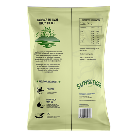 Organic Extra Virgin Olive Oil Potato Chips 140g