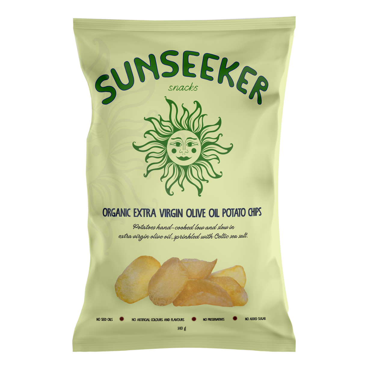 Organic Extra Virgin Olive Oil Potato Chips 140g