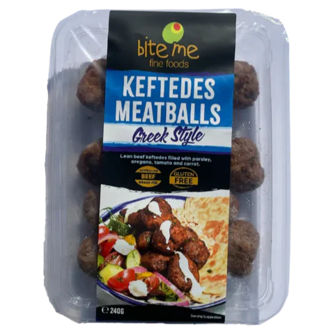 Bite Me Greek Style Keftedes Meatballs 240g