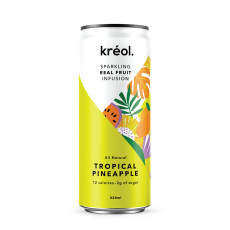 Kreol Sparkling Tropical Pineapple 330ml