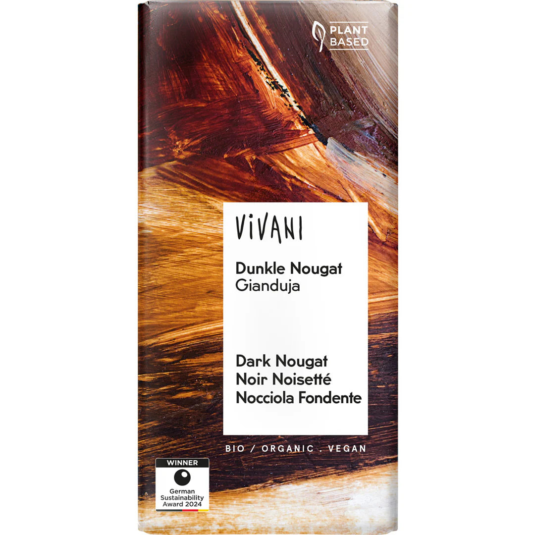 Vivani Dark Nougat Choc 80g