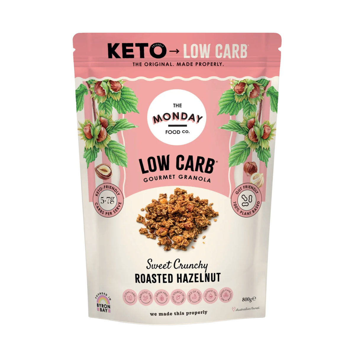 The Monday Food Co Granola Roasted Hazelnut 300g